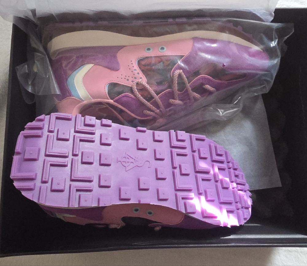 Vibrant Purple and Pink Men's Sneakers - Picture 3 of 7